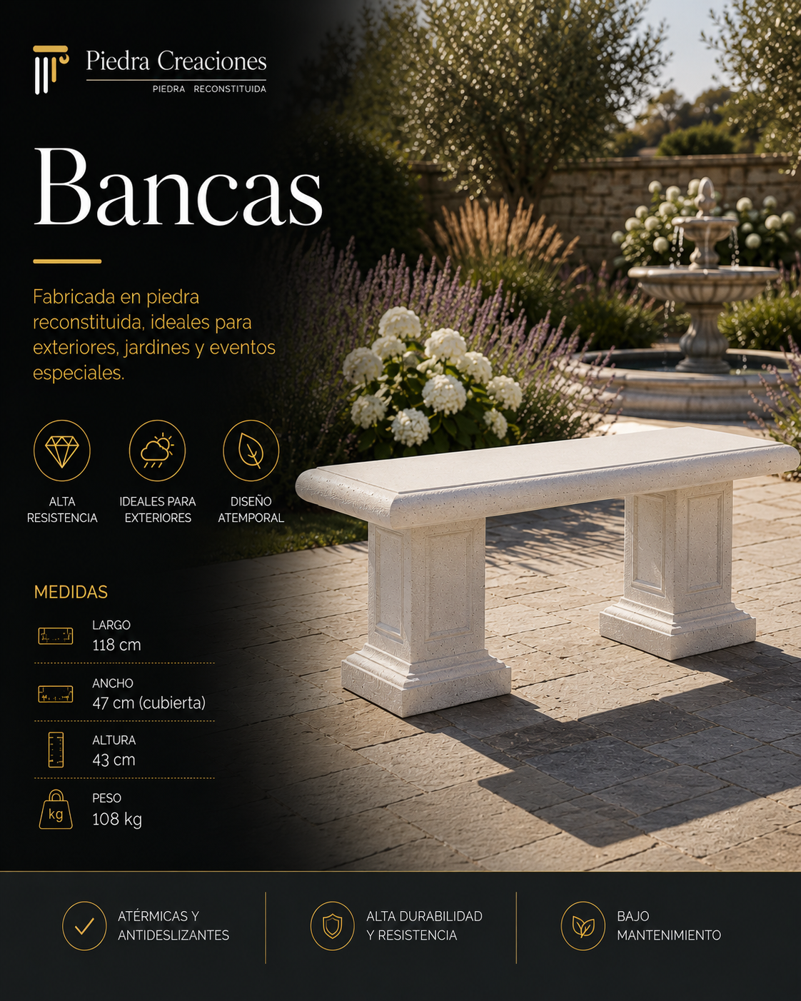 Banca de Hormigón