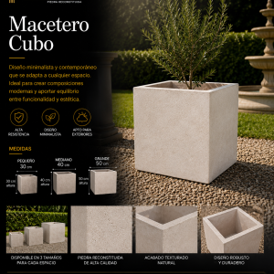 Macetero Cubo 30x30cm