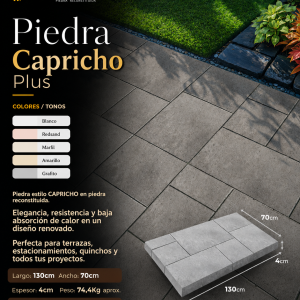 Piedra Capricho Plus 130x70cm