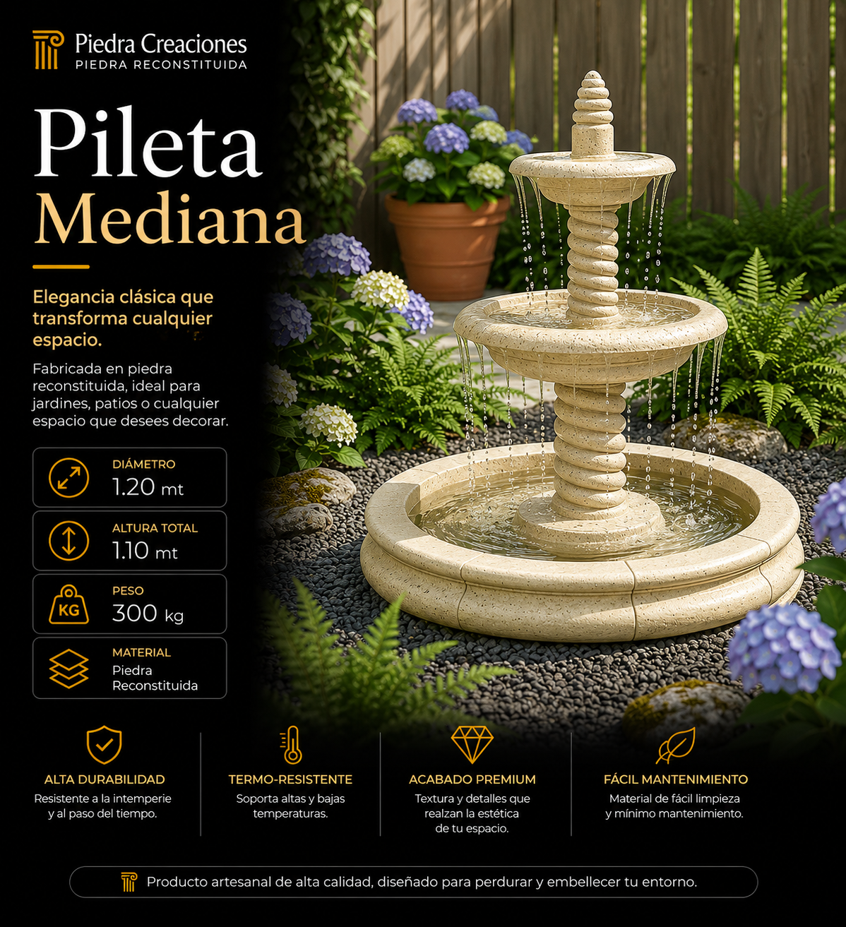 Pileta / Fuente de Agua - Mediana