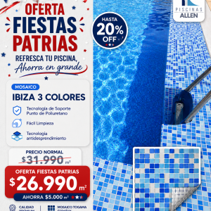 Mosaico Ibiza Tres Colores