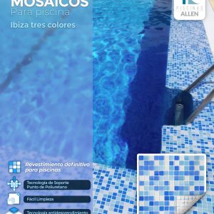 Mosaico Ibiza tres colores