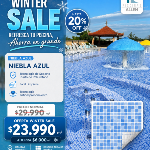 Mosaico Niebla Azul
