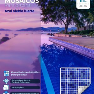 Mosaico Azul Niebla fuerte