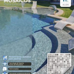 Mosaico Niebla Gris