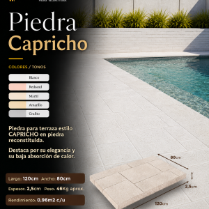 Piedra Capricho 120x80cm