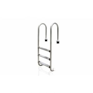 Escalera 4 peldaños larga INOX. AISI 304. tipo Muro  EMAUX