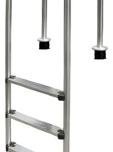 Escalera 3 peldaños larga INOX. AISI 304. tipo Muro  EMAUX