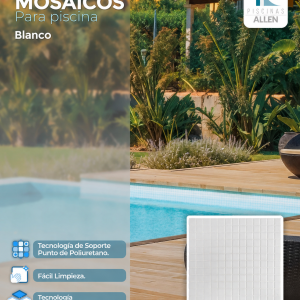 Mosaico Niebla Blanco