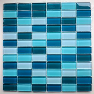 Mosaico Rectángulo Vidrio Verde - Saldo