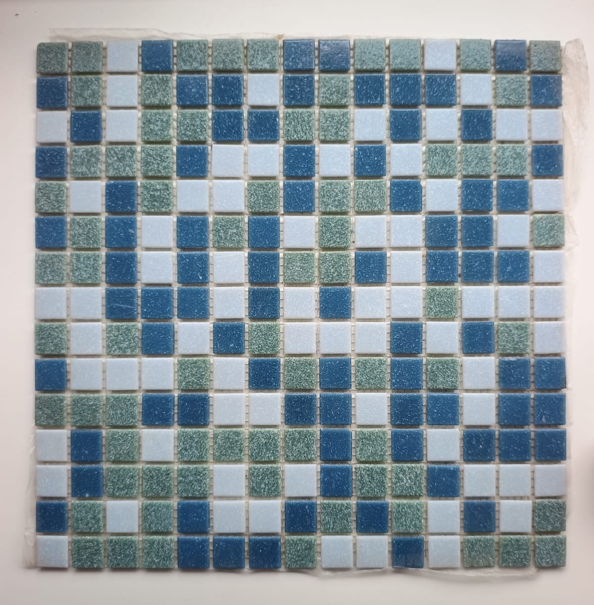 Mosaico Mix Azul-Verde-Blanco - Saldo
