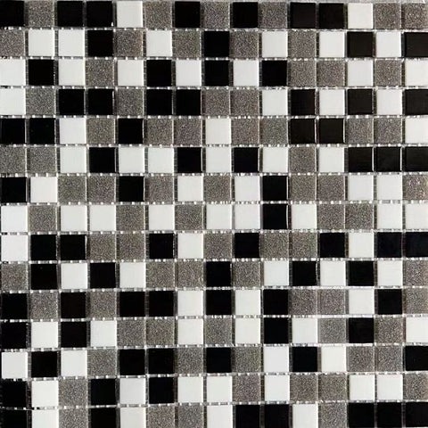 Mosaico Mix Negro-Blanco-Gris - Saldo